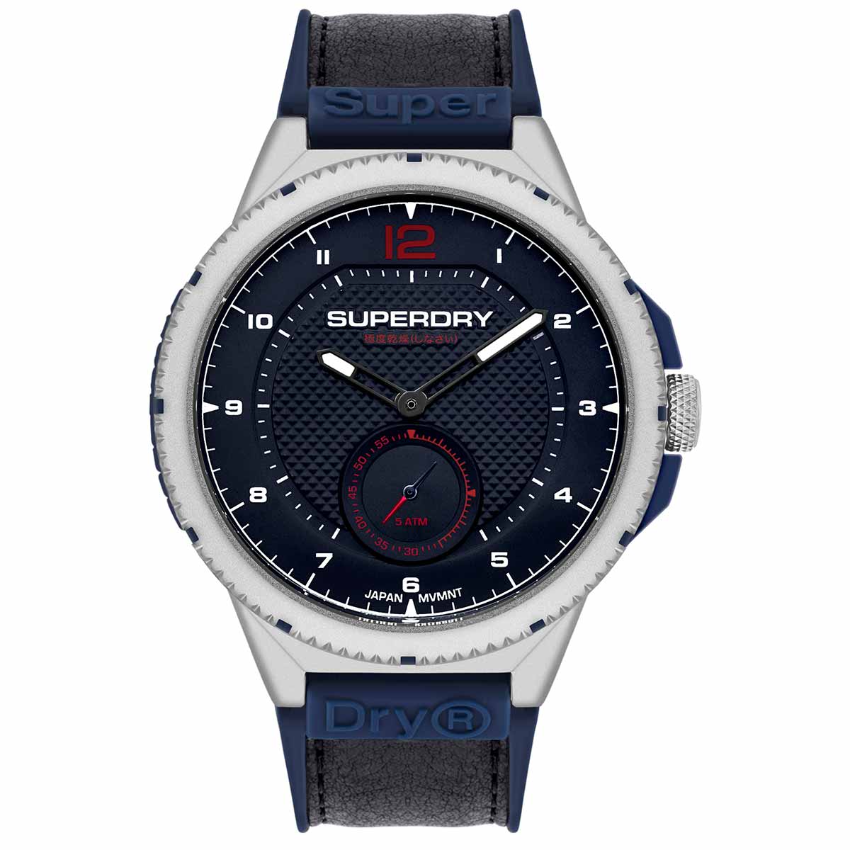 Superdry Mens Black Leather Strap SYG285U